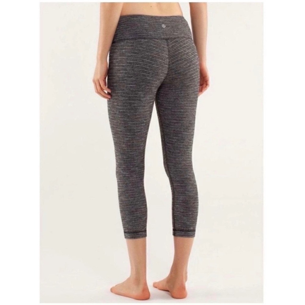 Lululemon Wunder Under Pique Crop Leggings 22"